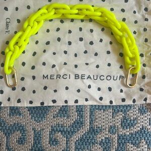 Clare V Neon Yellow Shortie Strap